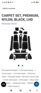 Mgb cabrio tapijten zwart, Auto-onderdelen, Overige Auto-onderdelen, Ophalen, Nieuw, Oldtimer onderdelen