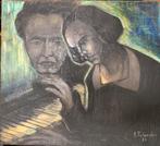 Tableau ancien signé A. Pietercelie – 1934 –, Enlèvement