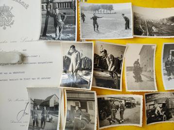 Militair soldaat lot 11 foto + document Verzet? België ABL beschikbaar voor biedingen