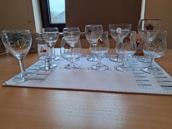 Leffe glazen, Verzamelen, Biermerken, Leffe, Ophalen of Verzenden