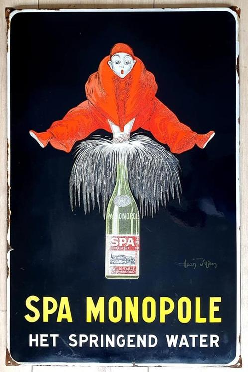 Enamel Spa Monopole/ Citron/Orangina recherché. 10000 euros , Collections, Marques & Objets publicitaires, Utilisé, Panneau publicitaire