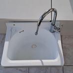 Uitgietbak met kraan, Enlèvement, Utilisé, Chrome, Robinet