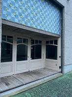 Masssief houten buitenschrijnwerk, Doe-het-zelf en Bouw, Deuren en Vliegenramen, Ophalen, Gebruikt, 120 cm of meer, Buitendeur