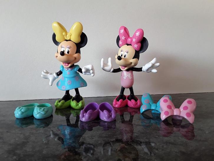 Set van 2 Minnie-figuren - Disney-speelgoed met accessoires, Kinderen en Baby's, Speelgoed | Actiefiguren, Ophalen