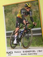 Wielerkaart 2024 team quick step remco evenepoel signe, Sport en Fitness, Wielrennen, Verzenden, Zo goed als nieuw