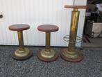 lot de 3 tabourets tournant, Ophalen, In hoogte verstelbaar, Nieuw, Metaal