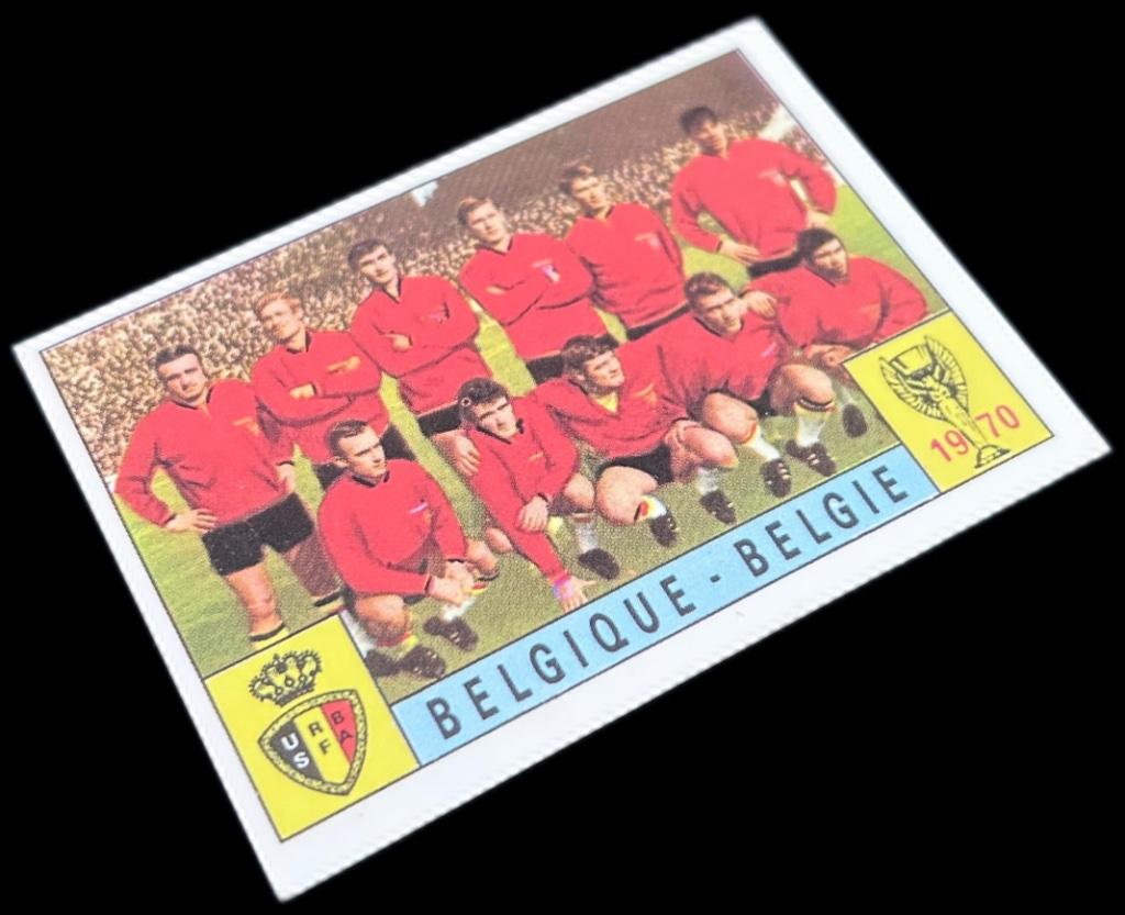 Panini WK 70 Mexico Team Belgique België  Kaart Sticker 1970, Collections, Envoi, Neuf