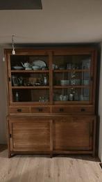 Vitrine kast, Ophalen, 200 cm of meer, 150 tot 200 cm, Eikenhout