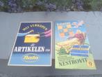2 prachtige zeer oude kartonnen reclame borden, Ophalen