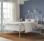 Cadre de lit Leirvik Ikea 140 x 200 cm., Enlèvement, Blanc, 200 cm