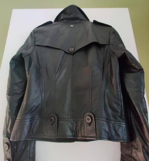 lederen jas Biker Jack zwart lamsleer McGregor maat 40., Kleding | Dames, Jassen | Winter, Maat 38/40 (M), Zwart, Ophalen of Verzenden