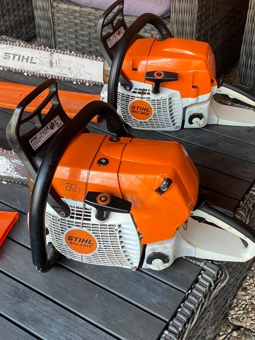 STIHL MS 441C -M  stihl MS 362 C  benzine kettingzaag., Tuin en Terras, Hand-tuingereedschap, Gebruikt, Ophalen