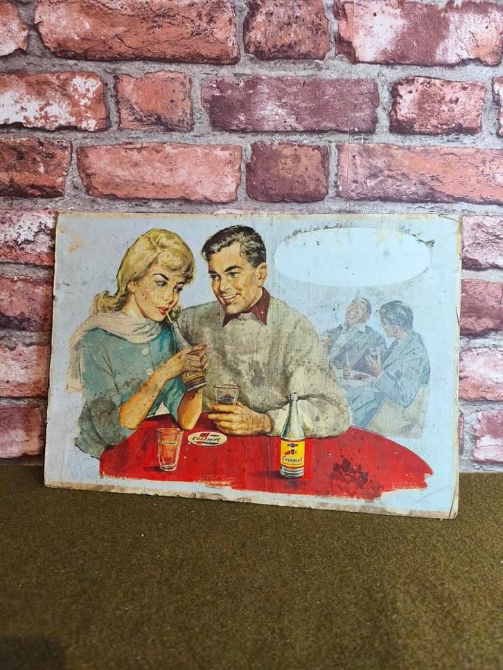 Carton publicitaire cecemel, Collections, Marques & Objets publicitaires, Utilisé, Enlèvement ou Envoi