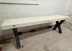 Zitbank wit hout, Ophalen, Gebruikt, Hout