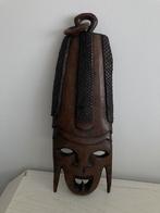 Vintage houten Afrikaanse masker 48cm, Antiek en Kunst, Ophalen of Verzenden