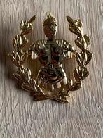 Beret badge genieschool goudkleurig, Collections, Objets militaires | Général, Envoi