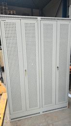 Industriele metalen lockerkast locker kleerkast halkast 2x, Huis en Inrichting, Kasten | Kleerkasten, Ophalen of Verzenden, Gebruikt
