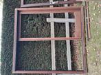 Porte fenetre in meranti.2m16 breed en 2m25 hoog, Ophalen, Zo goed als nieuw