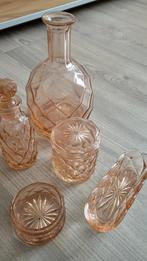 Glazen lavaboset vintage, Antiek en Kunst, Antiek | Glaswerk en Kristal, Ophalen