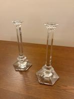 Set Val Saint Lambert kristallen kandelaars geslepen kristal, Antiek en Kunst, Ophalen, Kristal