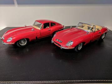 Bburago 1/18 JAGUAR Type E + Cabriolet Type E, Enlèvement ou Envoi, Comme neuf, Voiture, Burago