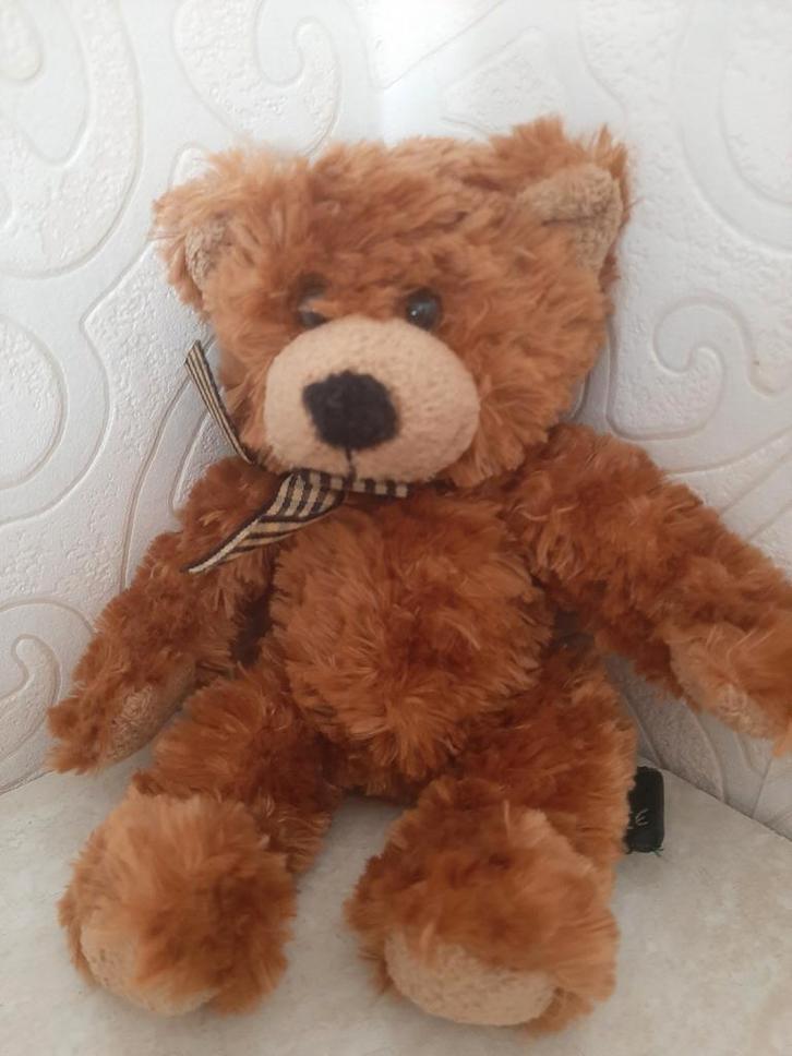 Russ Berrie “Ripley” Vintage teddybeer–20 cm, ongebruikt, Verzamelen, Beren en Cherished Teddies, Zo goed als nieuw, Ophalen of Verzenden