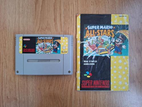 Mario All-Stars + handleiding voor de Super Nintendo (SNES), Games en Spelcomputers, Games | Nintendo Super NES, Zo goed als nieuw