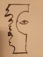 Pierre alechinsky orginele tekening in chinese inkt, Ophalen of Verzenden