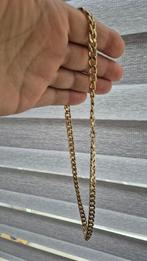 Chique  nieuw goud > kleurige ketting 55 cm met slot, Ophalen of Verzenden, Nieuw, Goud, Overige materialen