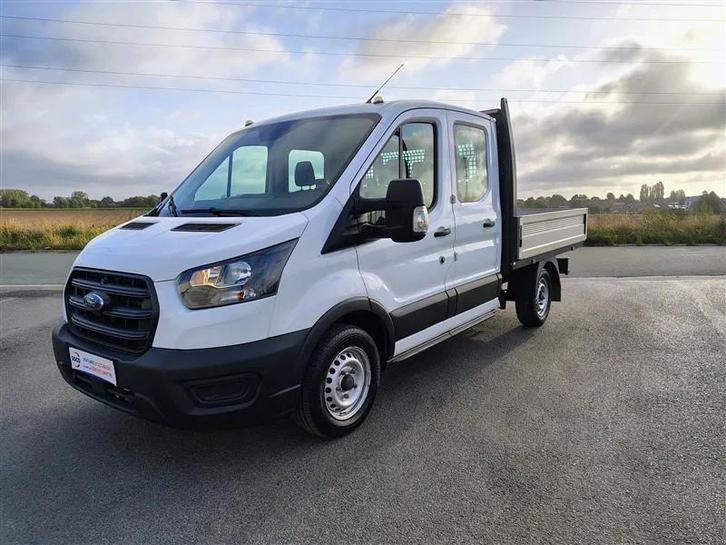 Ford Transit 2.0 TDCi L2 Plateau Dble Cab 6PL CLIM (Prix HTV, Auto's, Bestelwagens en Lichte vracht, Bedrijf, Te koop, ABS, Boordcomputer
