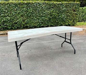 Table pliante pliable résistante aux intempéries, Enlèvement, Utilisé, Rectangulaire, Plastique