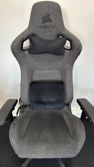 Gamingstoel Corsair, Huis en Inrichting, Bureaustoelen, Ophalen, Gebruikt, Grijs, Gaming bureaustoel
