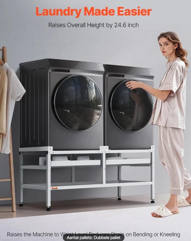 wasmachine , droogkast onderstel tegen rugpijn, Elektronische apparatuur, Wasmachines, Zo goed als nieuw, Ophalen of Verzenden