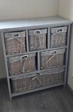 Landelijke rieten kastje, Huis en Inrichting, Ophalen, Gebruikt