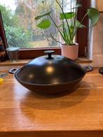 Gietijzeren wok, Huis en Inrichting, Keuken | Potten en Pannen, Ophalen, Gebruikt, Gietijzer, Wok
