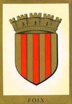 CPSM-wapenschild Foix, R.Louis, typo-geëmailleerd reliëf, Verzamelen, Postkaarten | Buitenland, 1940 tot 1960, Frankrijk, Ongelopen