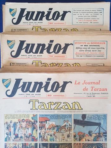 Jeugdblad Junior (FR) 1937 - 1939 compleet oa Tarzan zgst. beschikbaar voor biedingen