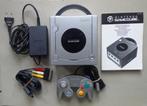 Gamecube Silver + originele Silver controller + kabels, Games en Spelcomputers, Ophalen of Verzenden, Gebruikt, Zilver, Met 1 controller