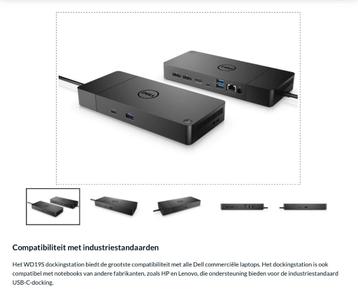 Dell WD19S Thunderbolt Dock dockingstation beschikbaar voor biedingen