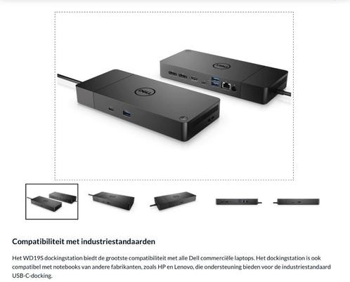 Dell WD19S Thunderbolt Dock dockingstation, Computers en Software, Accu's en Batterijen, Zo goed als nieuw, Ophalen