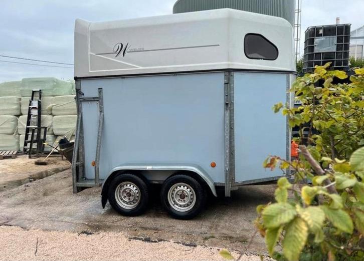 Weijer dubbele paardentrailer, Dieren en Toebehoren, Paarden en Pony's | Trailers en Aanhangwagens, Ophalen