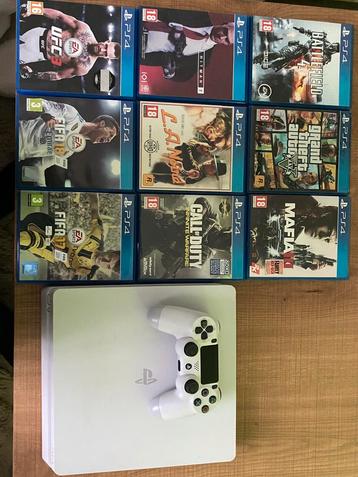 PS4 + console + games beschikbaar voor biedingen