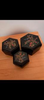 Vintage Chinoiserie Style nesting Trinket Box Set, Enlèvement