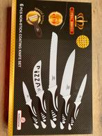 Set van 6 gecoate keukenmessen- nieuw, Huis en Inrichting, Keuken | Bestek, Ophalen, Nieuw, Bestekset, Inox of Chroom