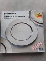 12 stijlvolle APS-onderborden in RVS  18/10 - mat - d: 31cm, Enlèvement