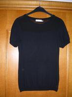 Zwart bloesje met korte mouwen, maat: M, merk : Talking Fren, Kleding | Dames, Blouses en Tunieken, Maat 38/40 (M), Talking French