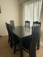 Table avec 6 chaises à vendre, Maison & Meubles, Comme neuf