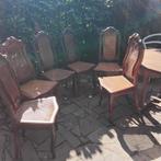 6 antieke stoelen., Ophalen
