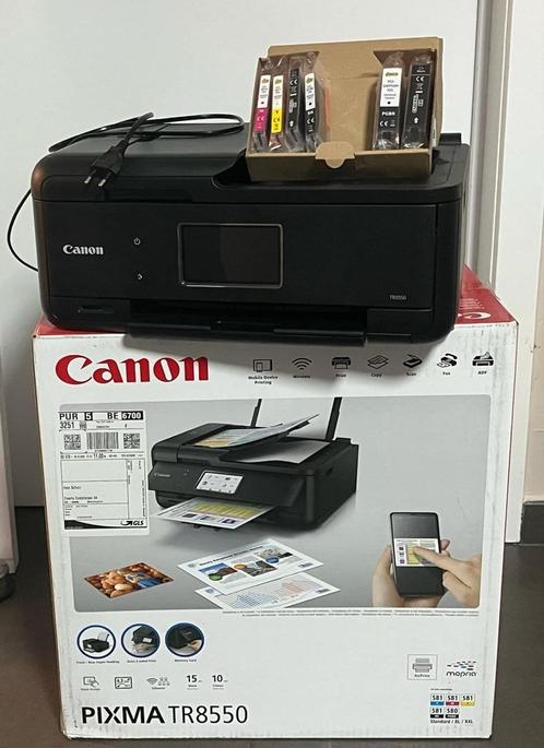 Canon Pixma TR8550 met extra inktpatronen, Computers en Software, Printers, Zo goed als nieuw, All-in-one, Inkjetprinter, Faxen