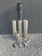 Inox concentrische schoorsteen, Doe-het-zelf en Bouw, Ophalen, Zo goed als nieuw, Inox
